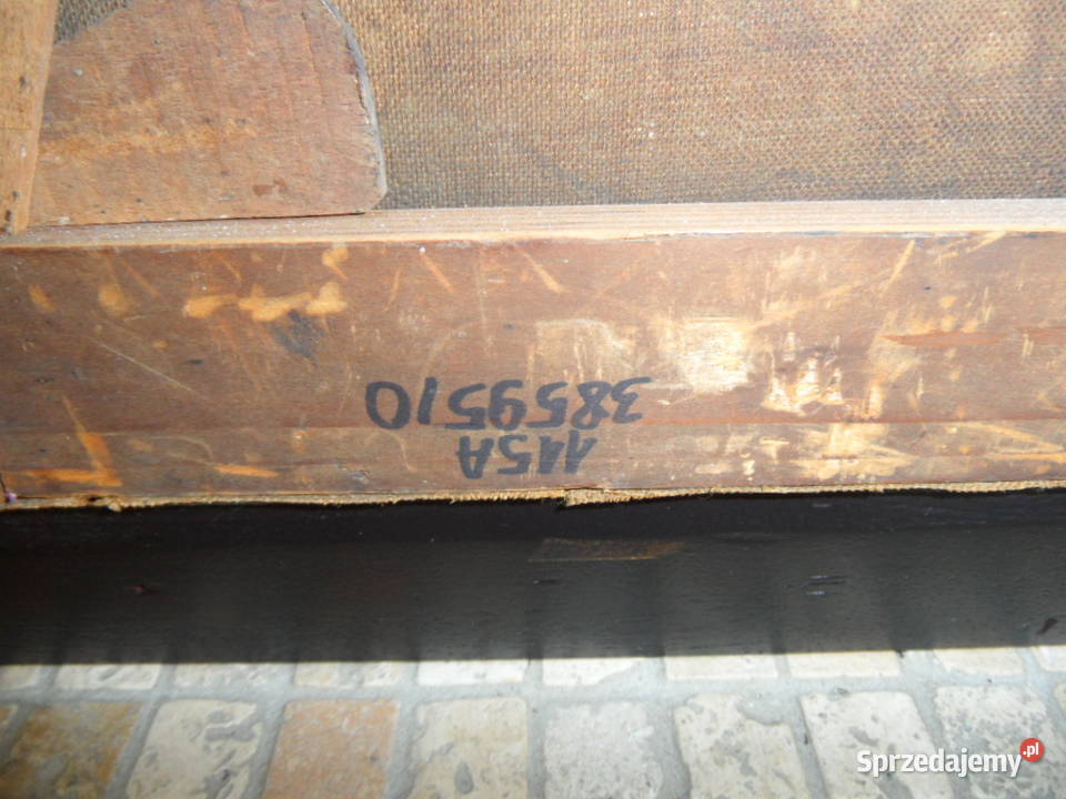 Stary obraz 19 wiek 1870 Malarstwo Lubartów