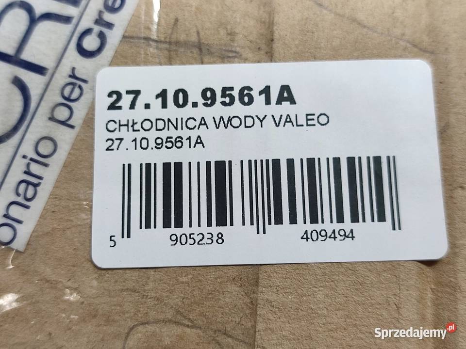 CHŁODNICA WODY VALEO 27109561A 66 x 47 x 10 NOWA osobowe sprzedam