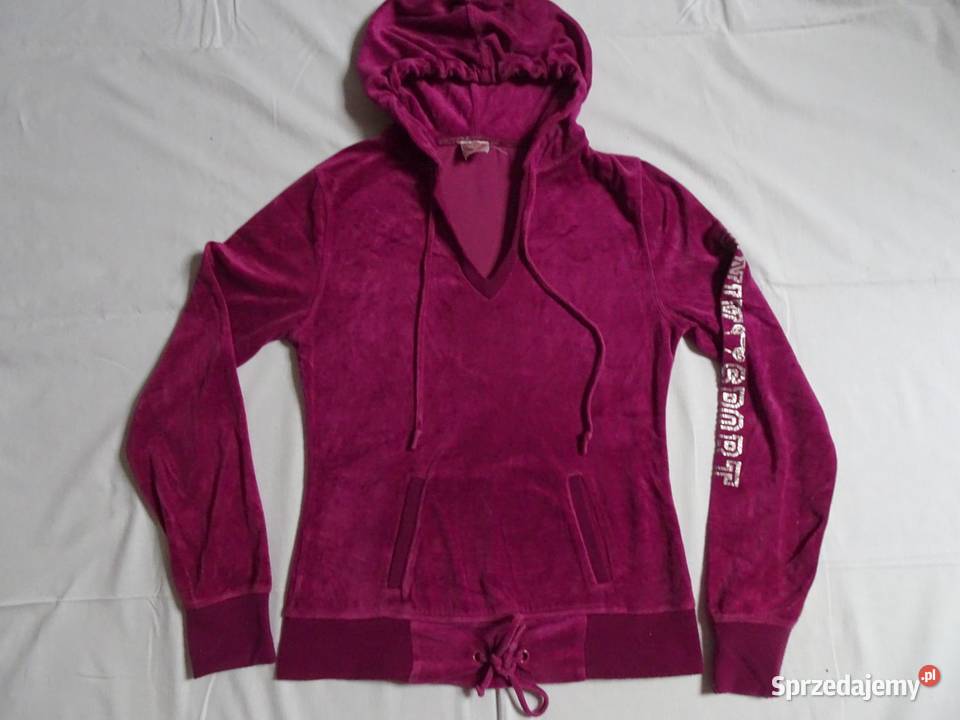 Terranova Bluza Welurowa Kaptur 38 40