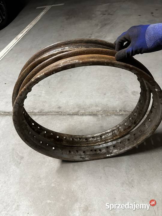 Felgi obręcze Junak M10 M07 przejściówka Motocykle na części Motoryzacja Białystok sprzedam