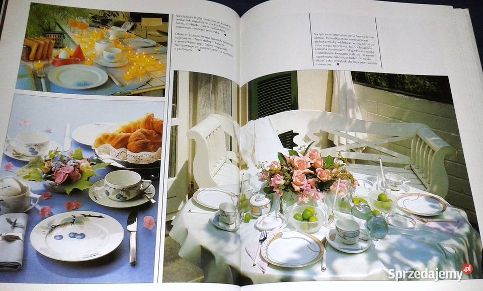 Stół pięknie nakryty Hans Tapper Rok wydania 1992 lubelskie Chełm