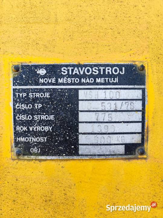 Walec drogowy VHS 100 Osiny