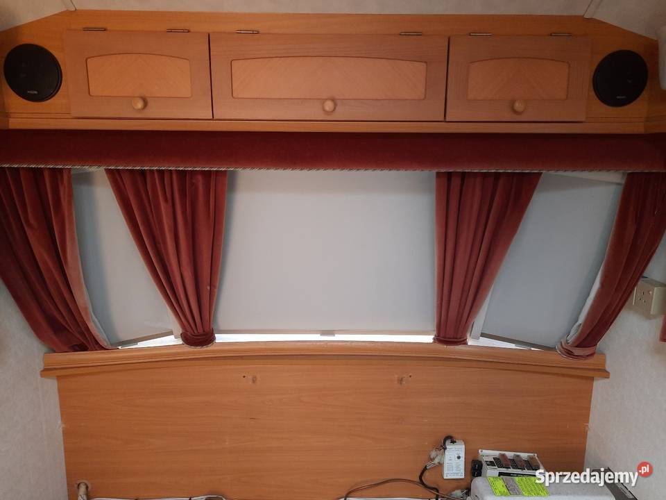 Zasłonki do przyczepy kempingowej ANGIELSKIEJ Skokowa