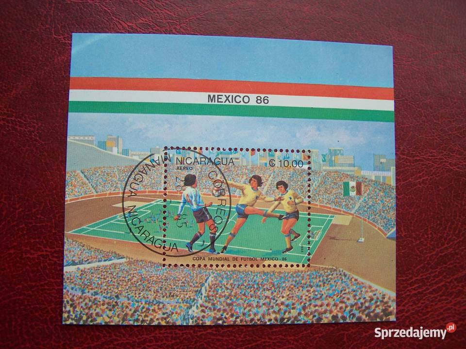Nikaragua 1985 CTO Sport Piłka nożna MŚ Mexico Filatelistyka Tychy