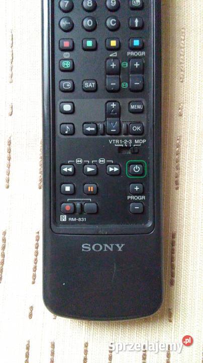 Oryginalny pilot Sony RM831 VCRMini Disc TV