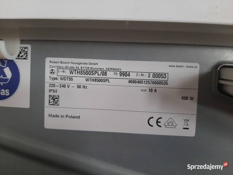 Zmywarka Bosch Siemens części podajnik wolnostojące Łowicz