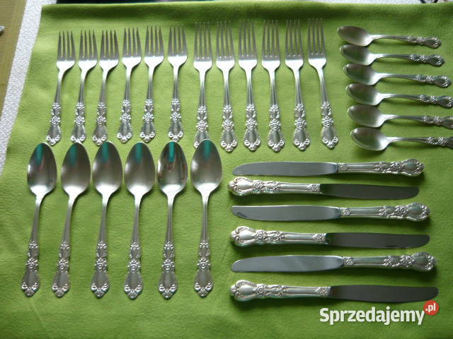 Sztućce posrebrzane kolekcjonera 1847 Rogers śląskie Myszków