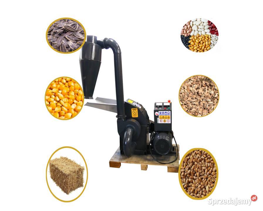 Śrutownik Rozdrabniacz Młyn Bijakowy 11 kW Zrębice