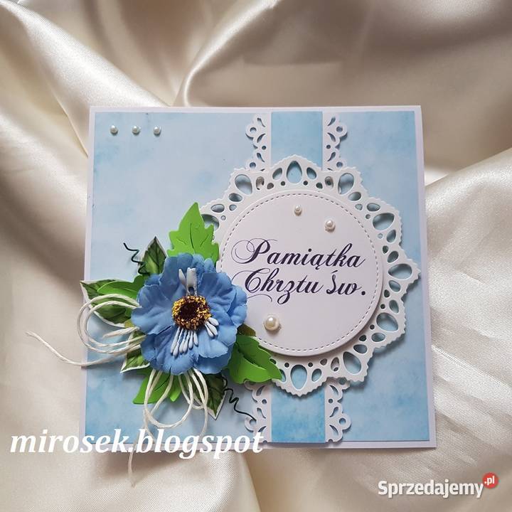 Pamiątka Chrztu Chrzest kartka okolicznościowa łódzkie Łódź