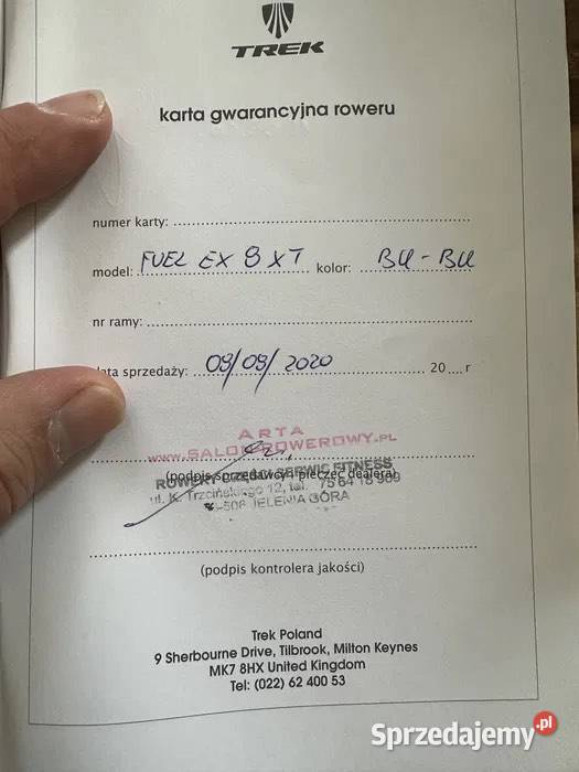 Piekny Rower full Trek fuel 8 L koła 29 XT