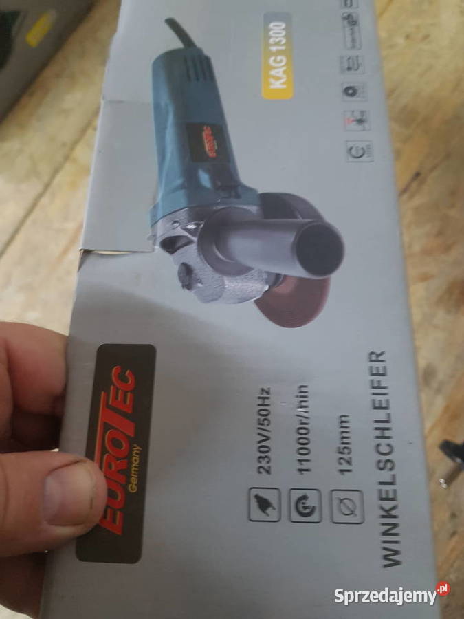 SZLIFIERKA kątowa 1300 W tarcza 125 mm Eurotek Elektryczne