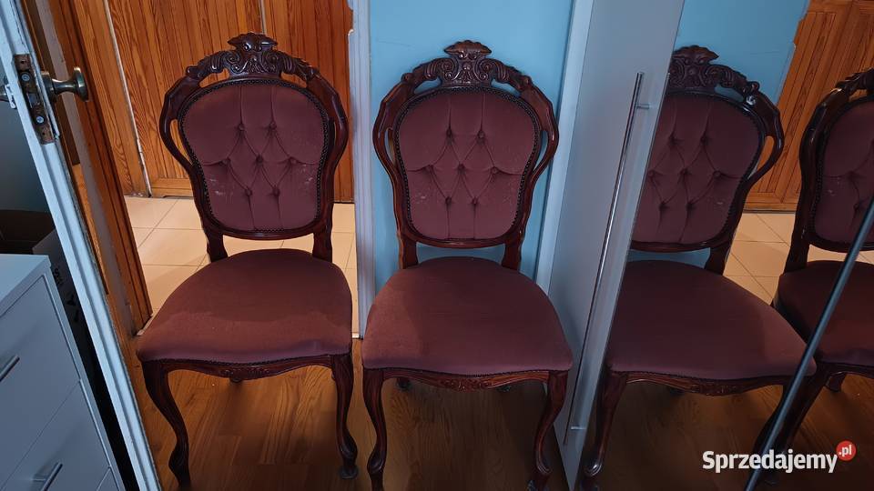 Śtół z6 krzesłami i sofą stylizowane Meble Warszawa