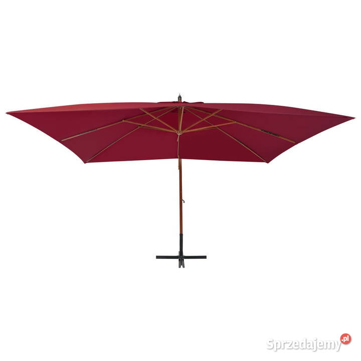 Wiszący parasol z drewnianym słupkiem 400x300 Pozostałe Warszawa