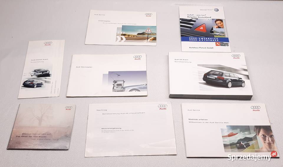 ETUI FUTERAŁ INSTRUKCJA OBSŁUGI AUDI A4 B7 AVANT osobowe dolnośląskie Mielęcin