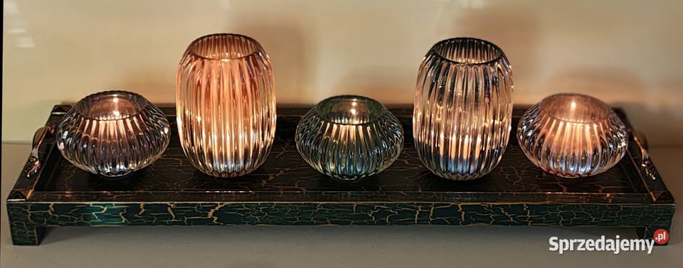 Świecznik taca unikatowy ozdobny Duży Drewno i Tarnów sprzedam