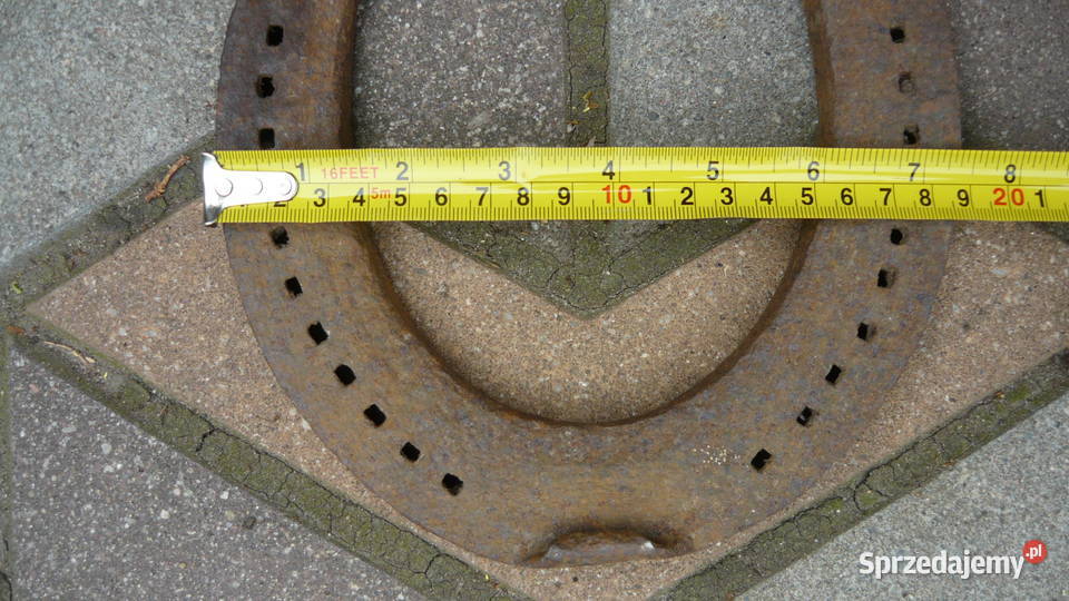 Zestaw duża i mała podkowa ogromna stara Sokółka