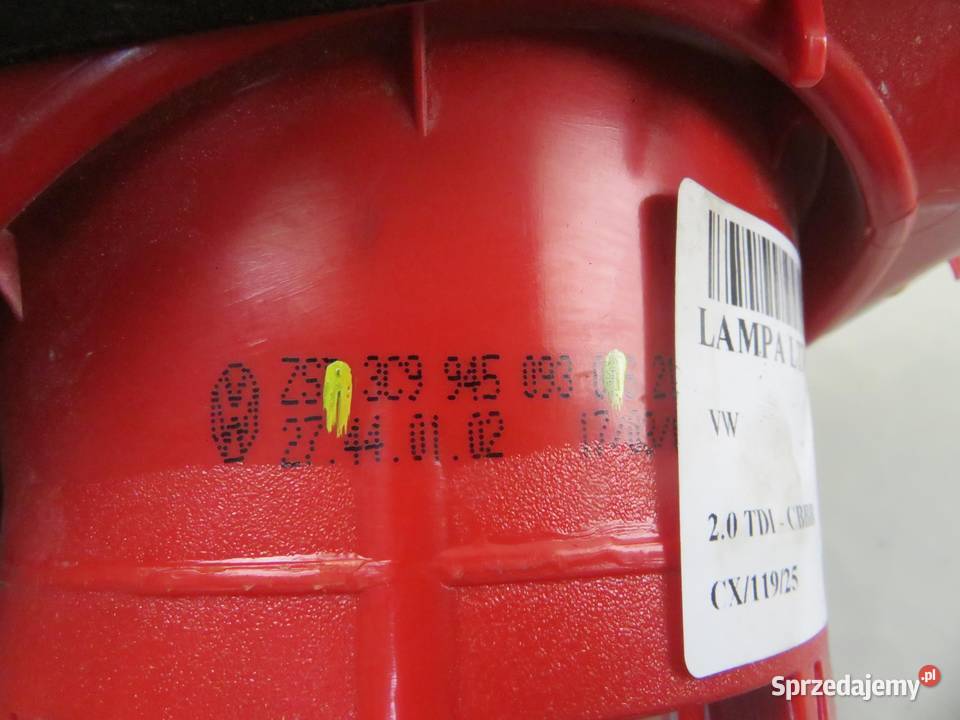 LAMPA LEWA TYLNA KLAPA VW PASSAT B6 Variant osobowe