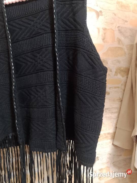4042 LXL Ażurowa bogato zdobiona kamizelka Kraków sprzedam