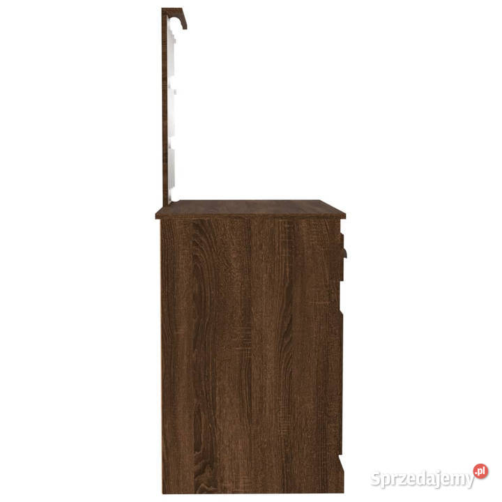 Toaletka z LED brązowy dąb 90x50x1325 WM816775 mazowieckie Warszawa
