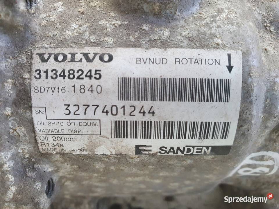 SPRĘŻARKA KLIMATYZACJI Volvo S40 II V50 lift 16 lubelskie Chełm sprzedam
