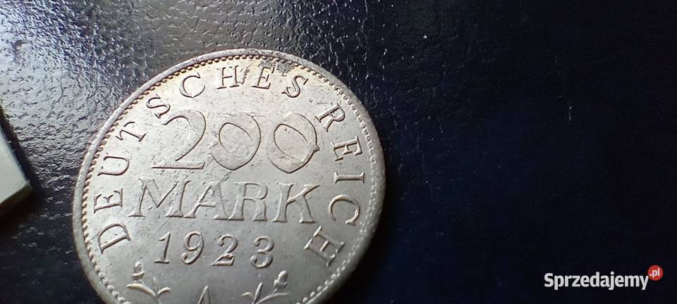 Stare monety 200 marek 1923 A Niemcy destrukt
