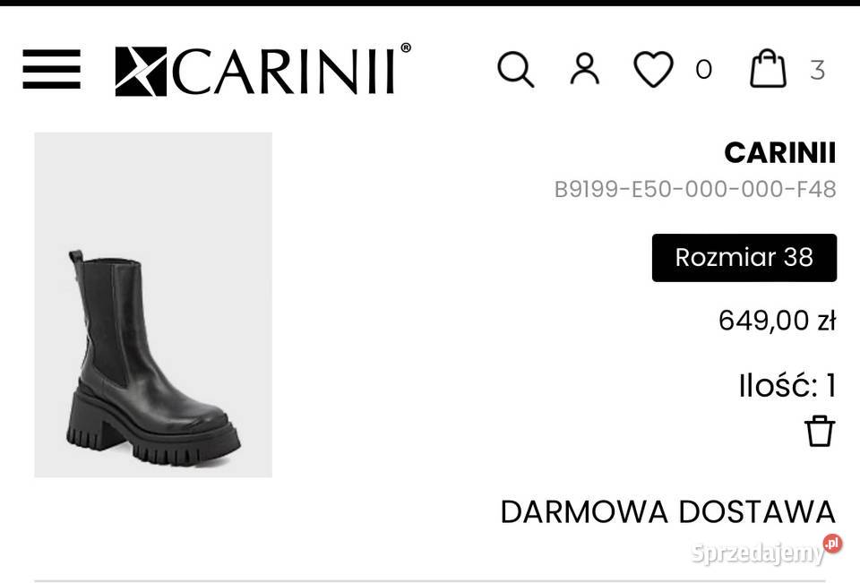 Carini skórzane buty 38 śląskie Bielsko-Biała