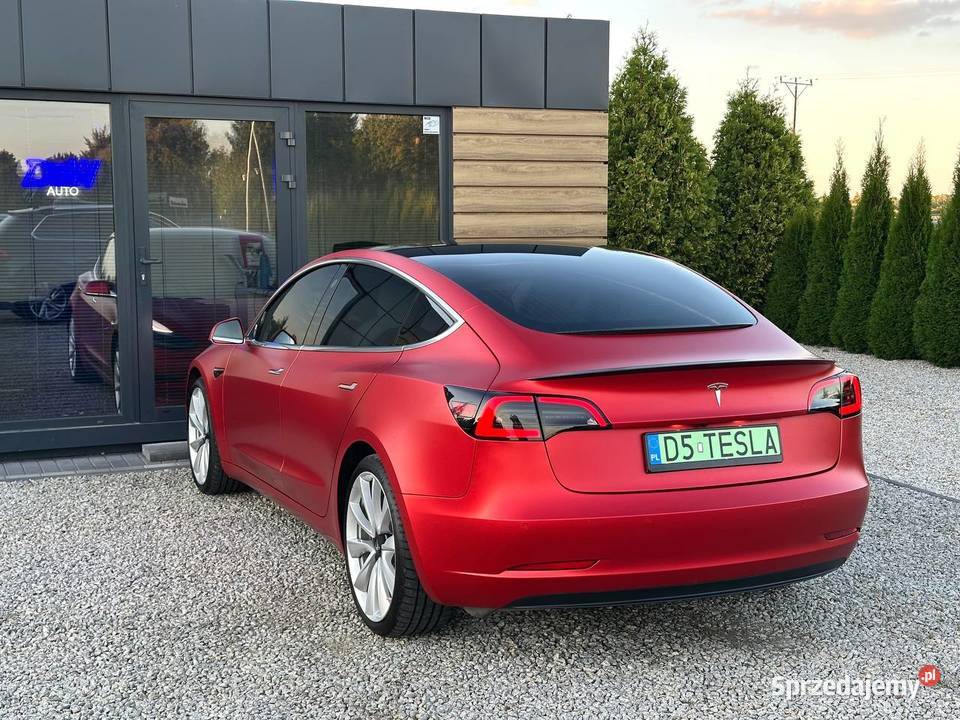 Tesla Model 3 Perfomance Salon Polska EUROPA dolnośląskie Wrocław