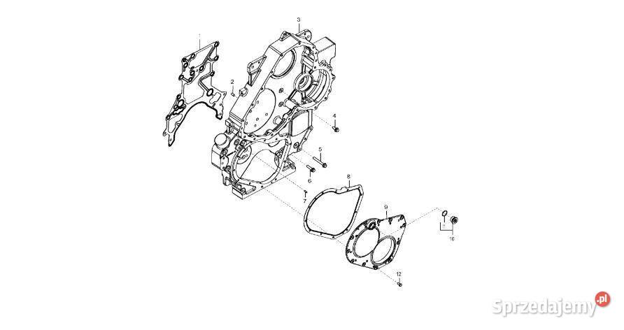 John Deere 9470RX Osłona DZ100353 Silnik Jastrzębniki