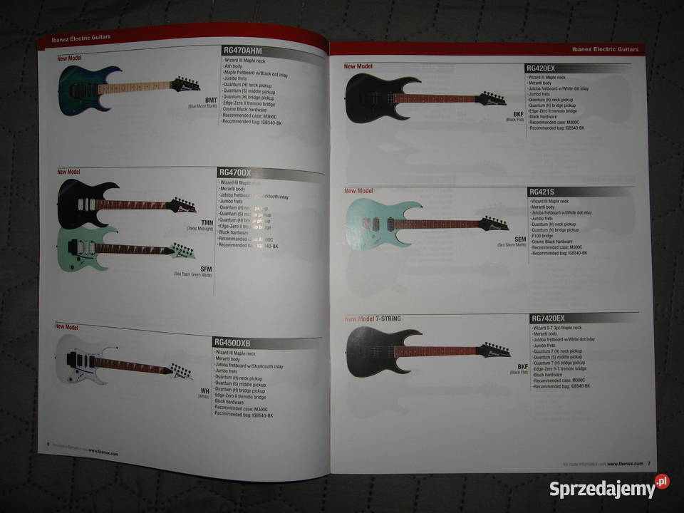 Ibanez 2024 News Catalog katalog gitar Gitary i akcesoria Kępice