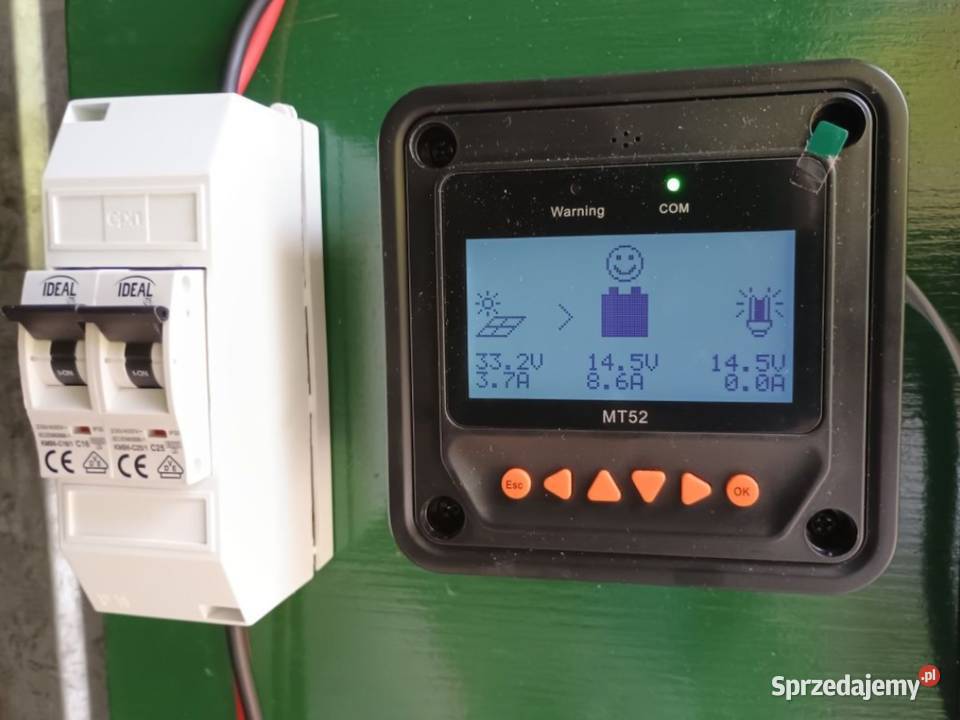 MPPT tracker 30A 1224V panel sterujący panel