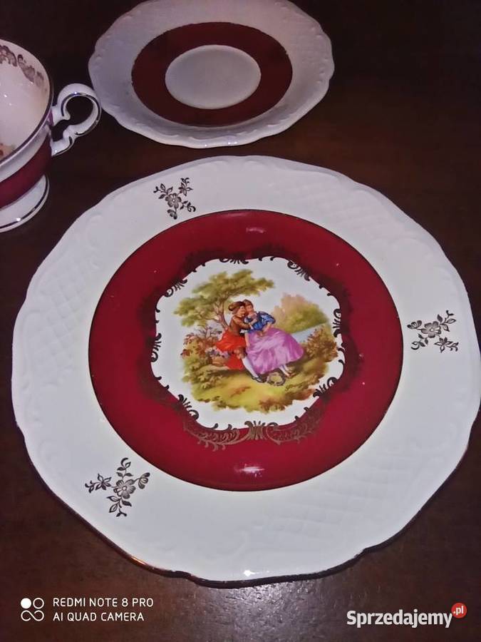 Filiżanka z talerzykiem Alka Import Gdańsk sprzedam