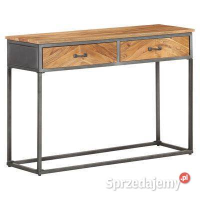 vidaXL Stolik konsola 110 x 35 x 75 lite drewno Stoły mazowieckie Warszawa