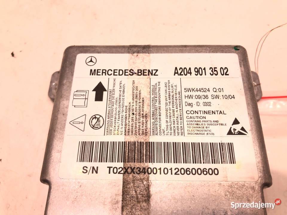 SENSOR AIRBAG MERCEDES W204 A2049013502 0715