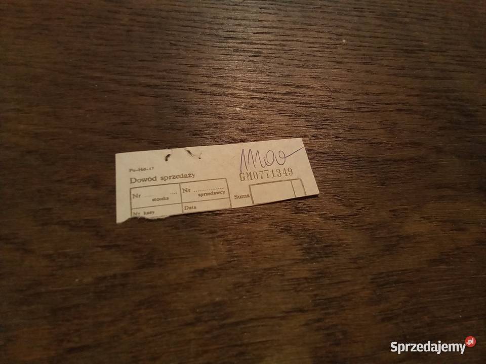 Rachunek PRL Warszawa