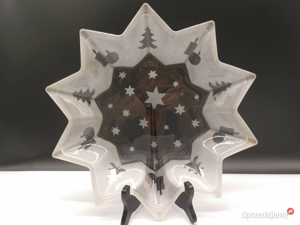 Szklana Patera Świąteczna GWIAZDA WaltherGlas wielkopolskie Raszków