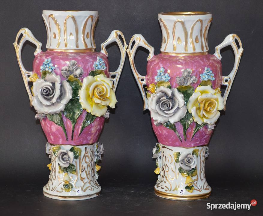 Porcelana Roceram Wazon waza Lalea do kolekcji