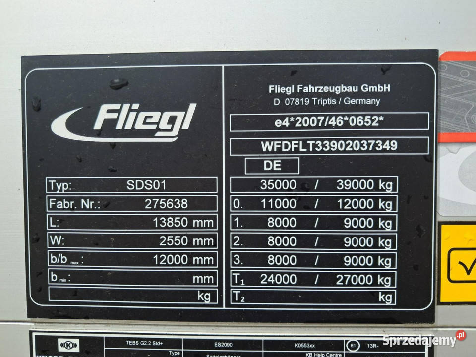 firana Fliegl Poleasingowe Komorniki