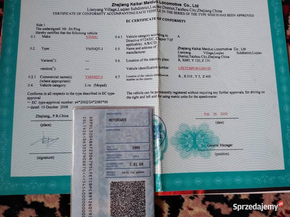 Skuter Yinmu 503