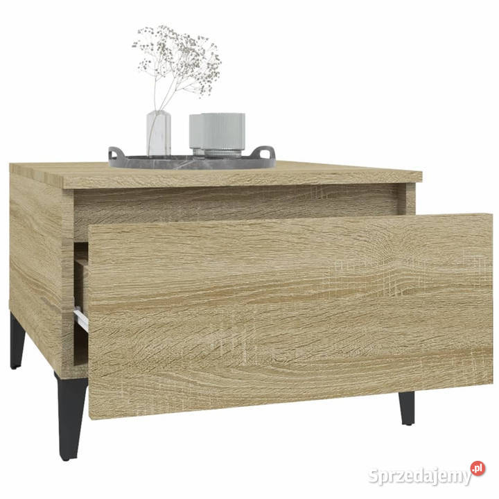 Stolik boczny dąb sonoma 50x46x35 materiał Warszawa