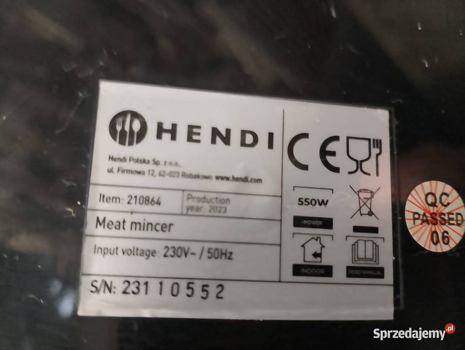 Wilk maszynka do mielenia mięsa model 198 400W Wrocław