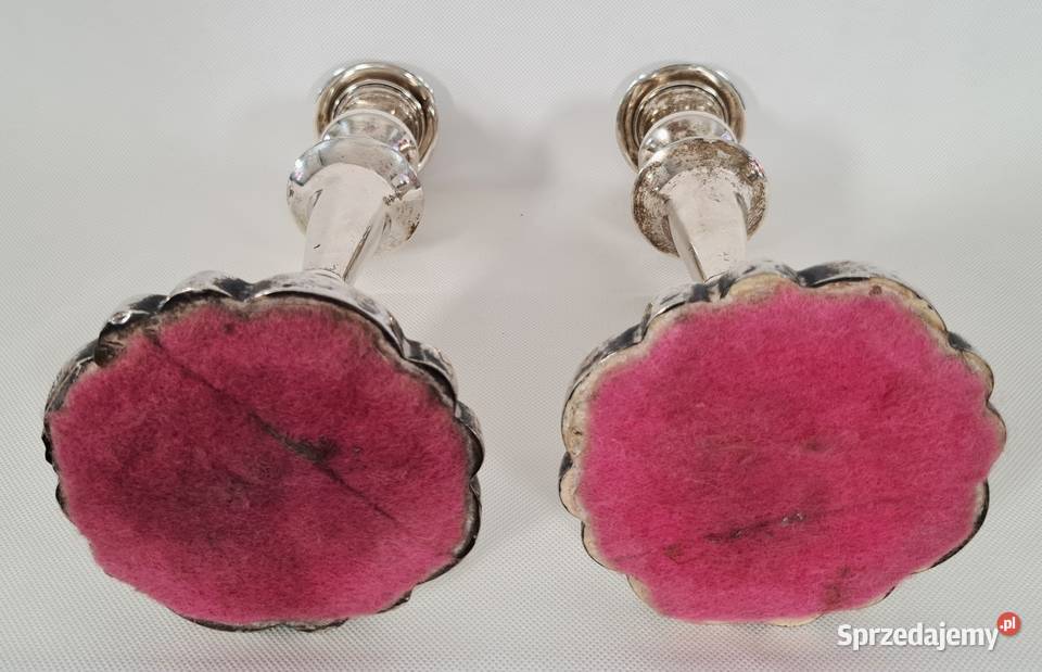 Para świeczników srebro 1927 067 Warszawa