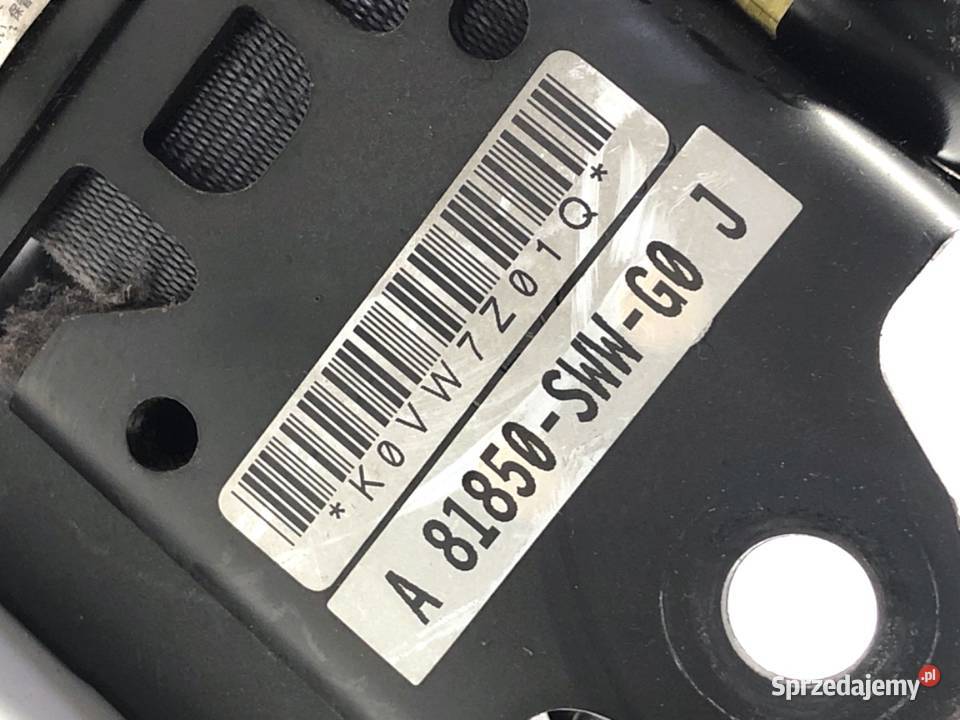 PAS BEZPIECZEŃSTWA LEWY PRZÓD HONDA CRV III podkarpackie