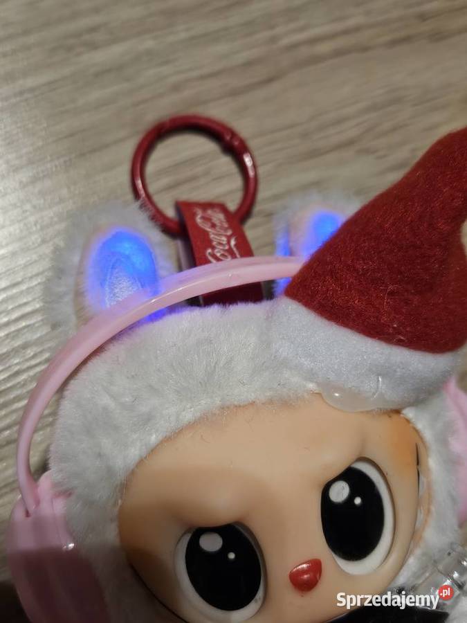 Zabawka Labubu brelok muzyczny z kolorowo biały Piaseczno