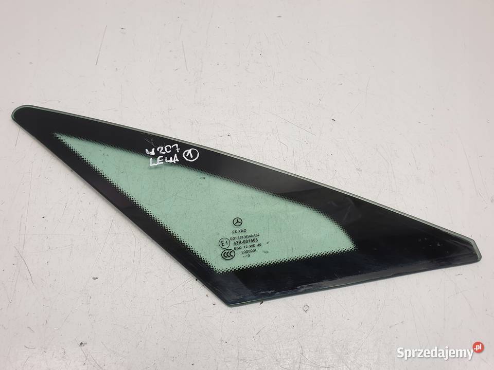 Mercedes W207 Coupe LEWA BOCZNA SZYBA Trójkąt osobowe Rudka