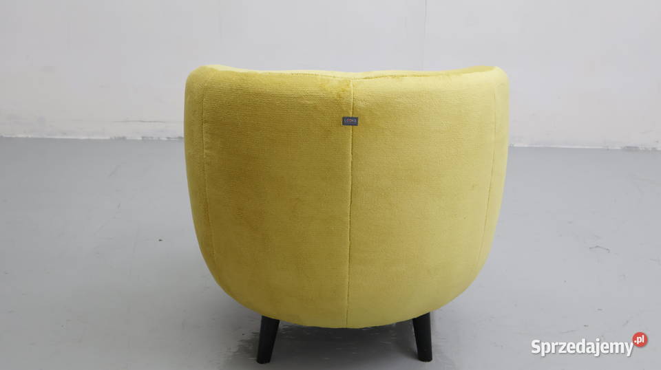 TEA WYGODNY FOTEL kolor cytrynowy obły kształt wielkopolskie Poznań