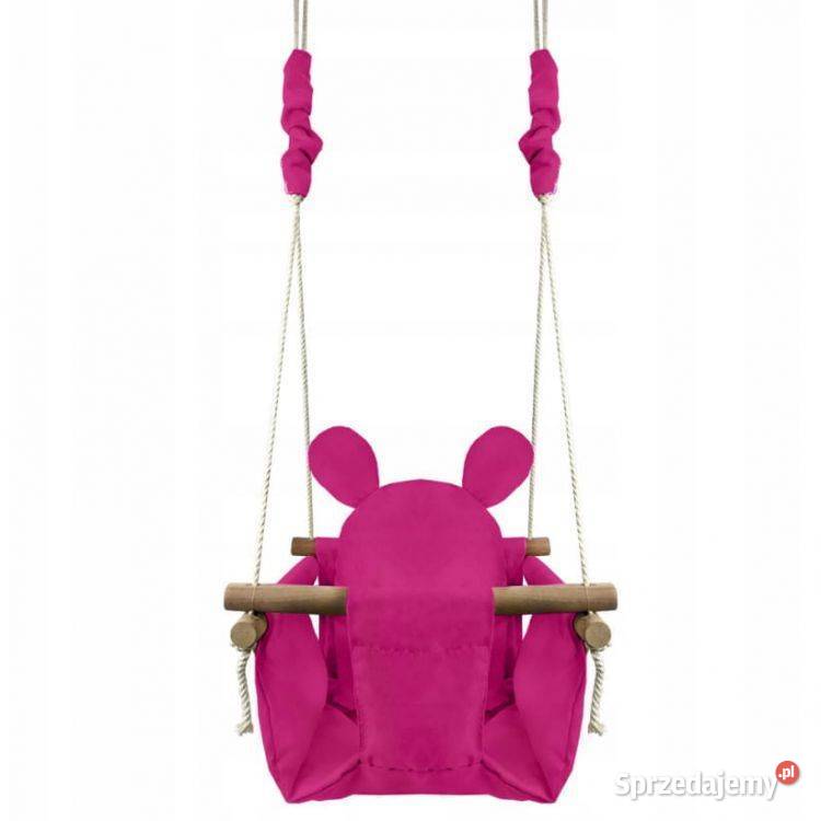 Huśtawka fotelik dzieci miękka poduszka różowa Bielsk Podlaski