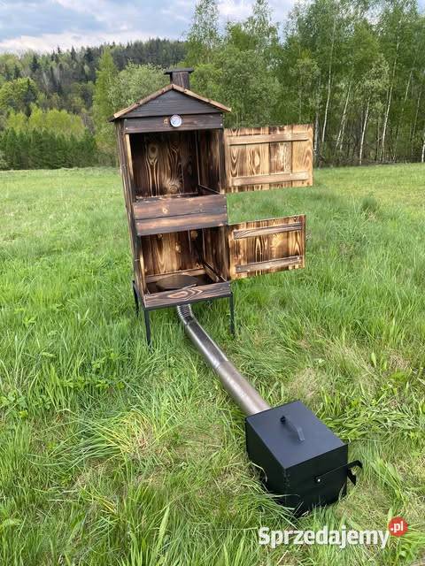 WĘDZARNIA DREWNIANA ogrodowa xxl książka Trzebunia