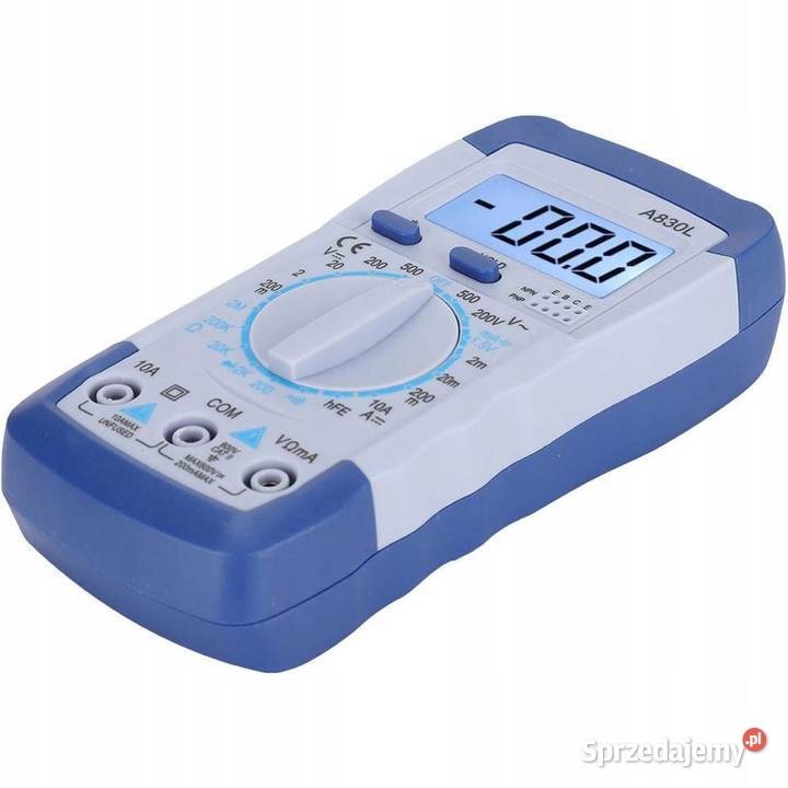 Multimetr Cyfrowy A830L ACDC 600V 10A 2M LCD