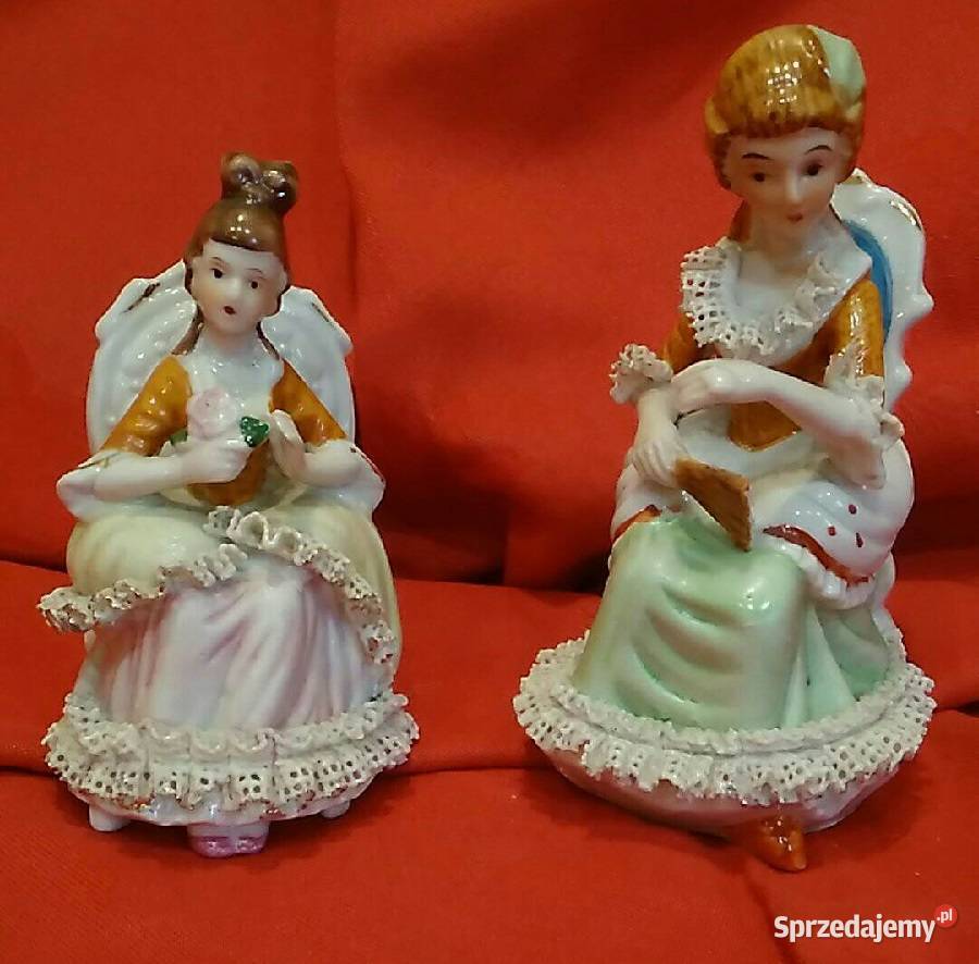 Figurka porcelana dama Porcelana i szkło Słupca sprzedam