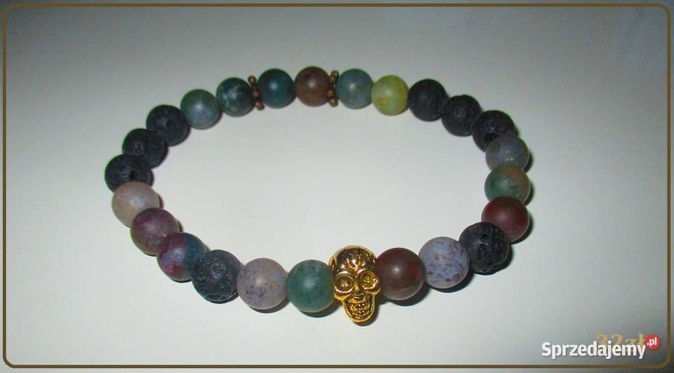 BRANSOLETA z zielonych agatów bransoleta sprzedam